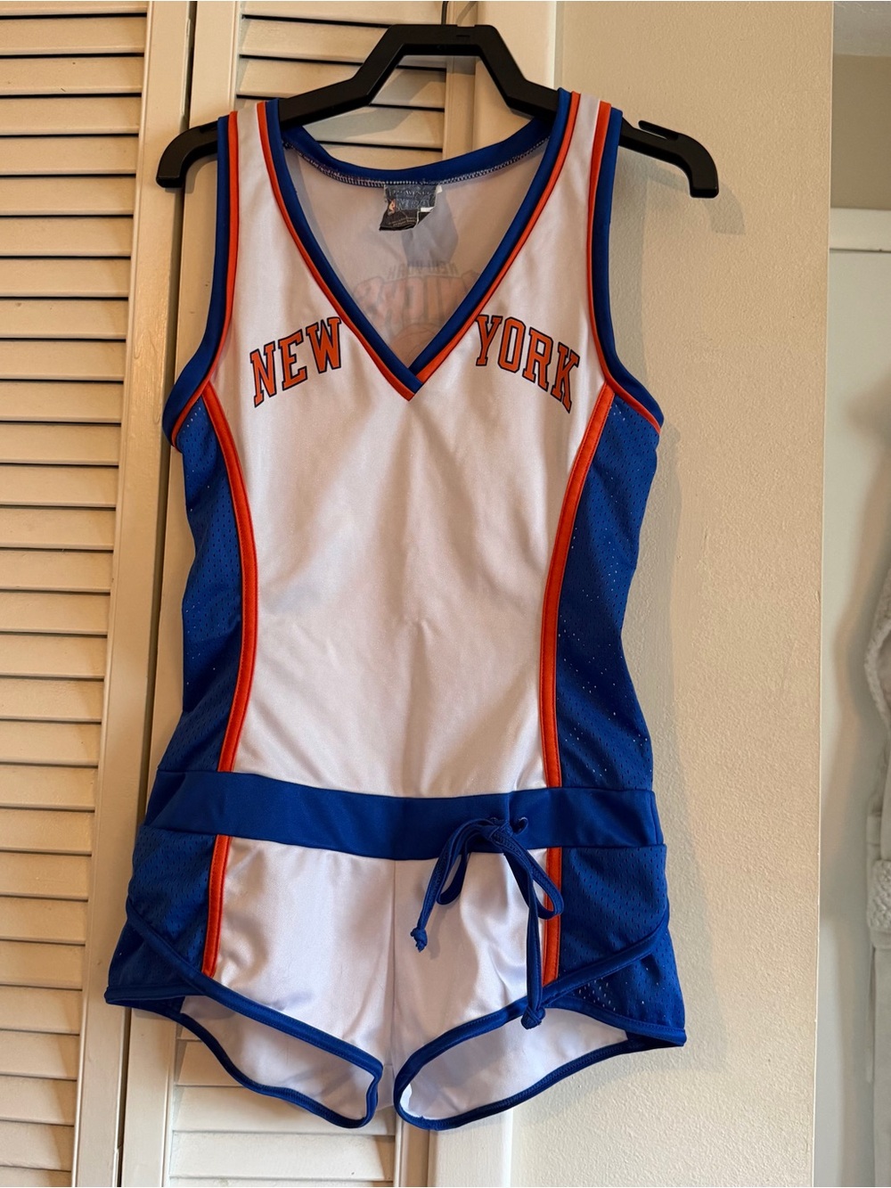 Leg Avenue Blue White and Orange New York Knicks One-Piece Costume